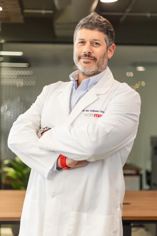 Retrato del Dr. Max Dollmann, co-fundador de Workmed
